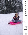 Girl playing sleigh 18652548