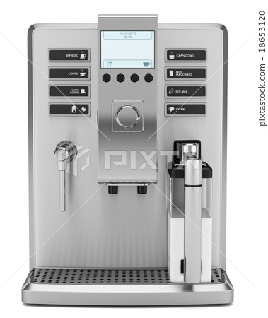 modern coffee machine isolated on white background 18653120