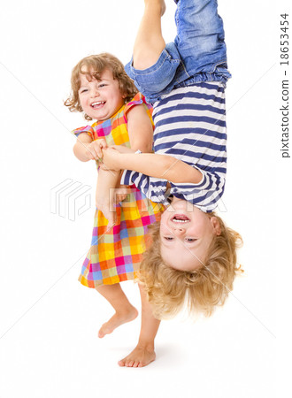 Happy kids playing together 18653454