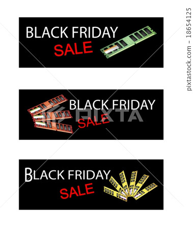 Computer RAM on Black Friday Sale Banners 18654125