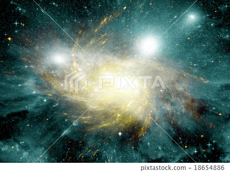 galaxy in a free space 18654886