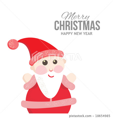 Satisfied Santa on holiday cards 18654985