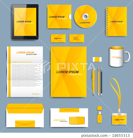 Set of vector corporate identity template. Modern Set of vector corporate identity template. Modern 18655313