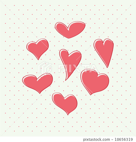 Hearts vector set 18656319