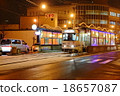函館電車在冬天 18657087
