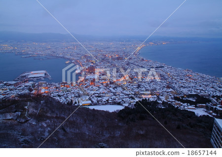 Mt. Hakodate in winter 18657144