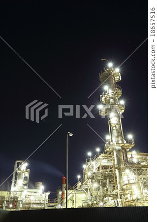 工廠夜景 18657516