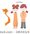 Vietnam AEC People Set in traditional costume 18658324