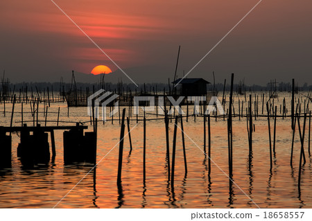 sunset on the lake sunset on the lake 18658557