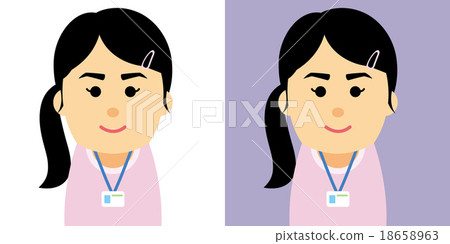 Illustration of a woman working in a nursing home 18658963