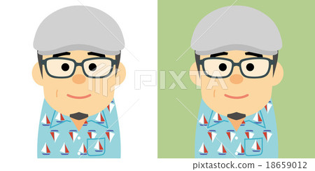 Middle and aged men illustration Middle and aged men illustration 18659012