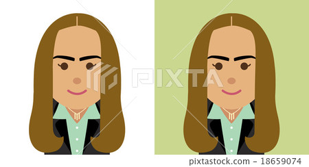 Illustration of Middle Eastern women in suit 18659074