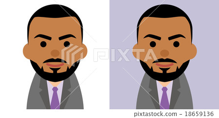 Illustration of a black man in a suit 18659136