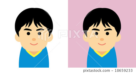 基本的男小學生男孩的例證 18659233