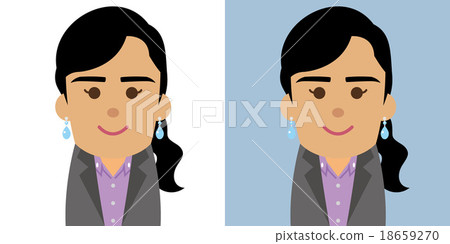 Illustration of Middle Eastern women in suit 18659270