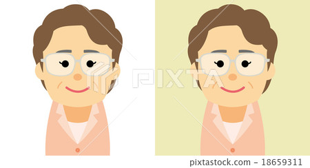 Senior women's illustration 18659311