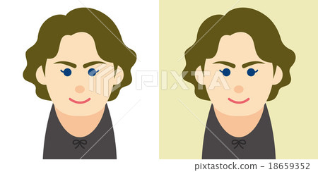 Illustration of a white woman 18659352