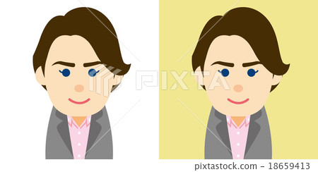 Illustration of a white woman in a suit 18659413