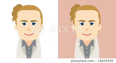 Illustration of a white woman in a suit 18659436