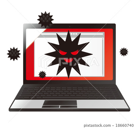 Internet virus illustration - Stock Illustration [18660740] - PIXTA