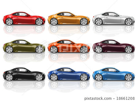 Car Vehicle Transportation 3D Illustration Concept Car Vehicle Transportation 3D Illustration Concept 18661208