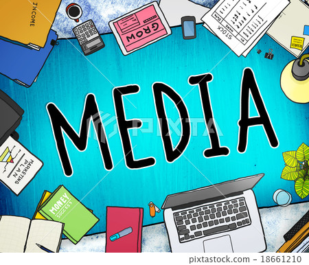 Media Advertising Information Multimedia Sharing Concept Media Advertising Information Multimedia Sharing Concept 18661210