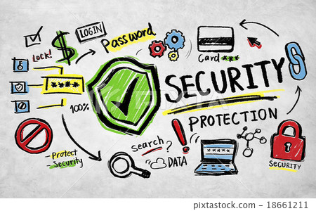 Security Protection Lock Network Firewall Concept Security Protection Lock Network Firewall Concept 18661211