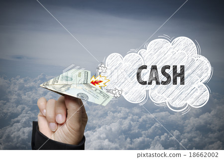 hand holding dollar plane with coming soon text hand holding dollar plane with coming soon text 18662002