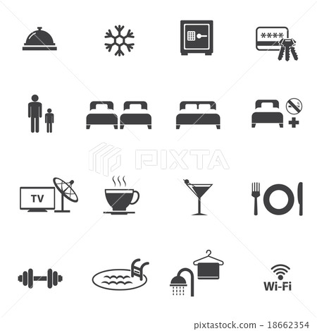 Hotel icons set 18662354