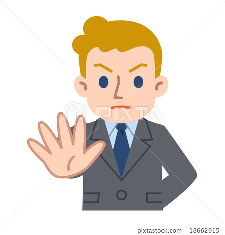 Young white businessman refusing 18662915