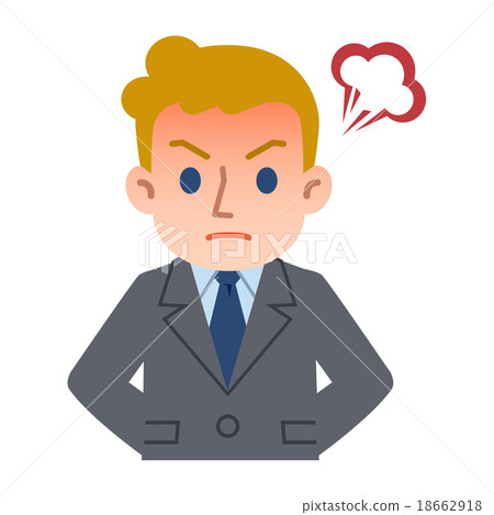 An angry young white businessman 18662918