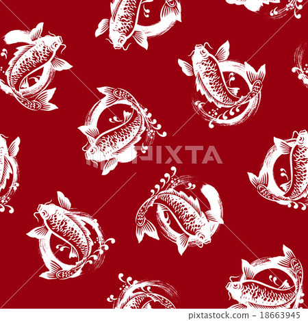 日式鯉魚圖案, 日式鯉魚圖案, 18663945