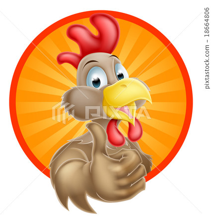 Happy Cartoon Chicken 18664806