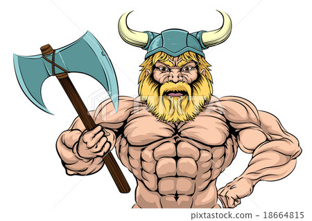 Viking Warrior Sports Mascot 18664815