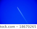 Airplane Cloud IN Blue Sky 18670265