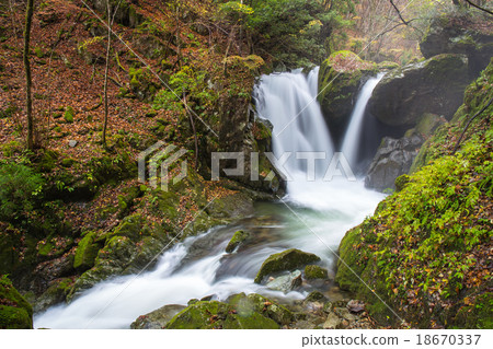 Sound water valley Meigami waterfall 18670337