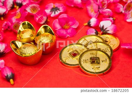 Chinese New Year Coins and Ingots Chinese New Year Coins and Ingots 18672205