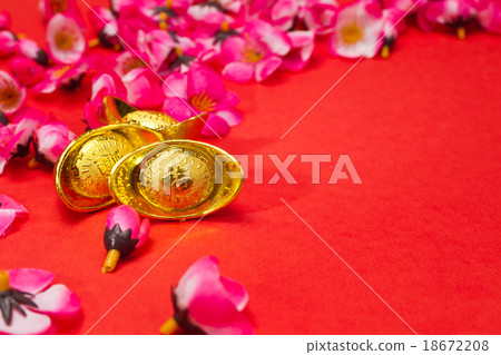 Golden Ingots for Chinese New Year Golden Ingots for Chinese New Year 18672208