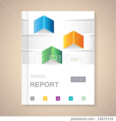 Annual Report Cover vector illustration 18674139