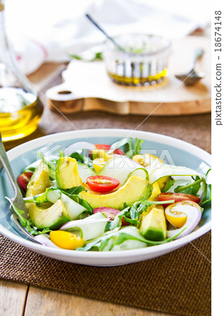Avocado with Rocket salad 18674148
