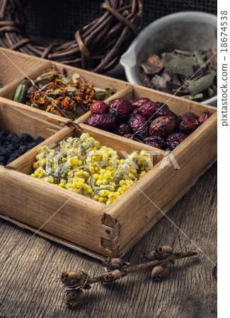 Dried medicinal herb 18674538