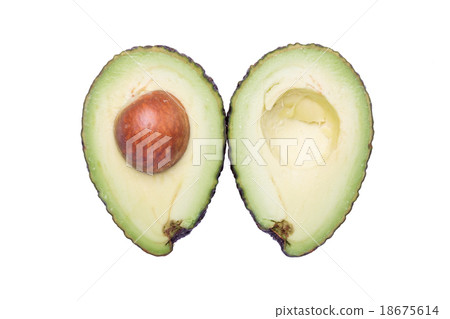 Avocado isolated on white background Avocado isolated on white background 18675614