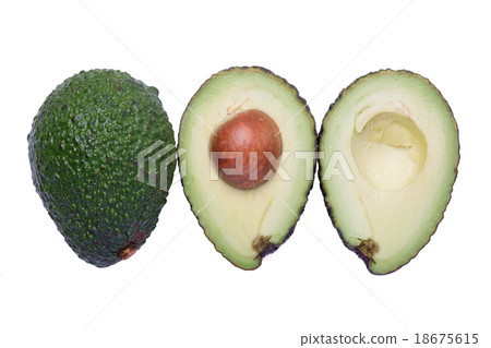 Avocado isolated on white background 18675615