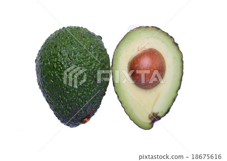 Avocado isolated on white background 18675616
