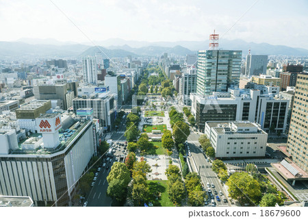View from Sapporo TV Tower View from Sapporo TV Tower 18679600