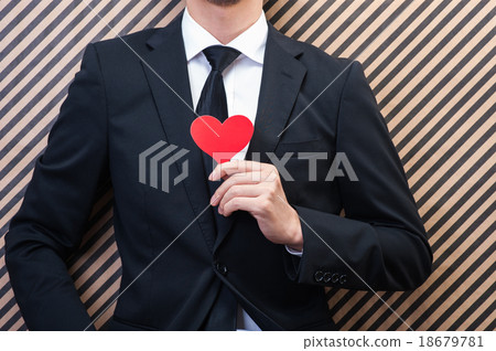 Heart mark and male 18679781