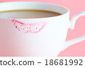 lipstick mark on cup of coffee. 18681992