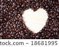 coffee beans heart symbol 18681995
