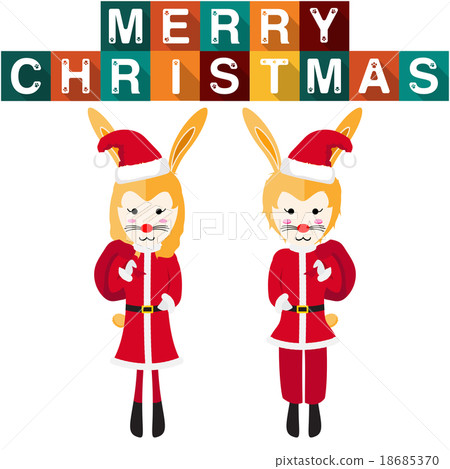 Rabbit Santa Claus 18685370