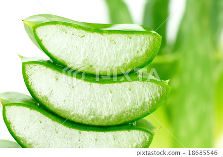 Slice Aloe Vera in Closed-up. Slice Aloe Vera in Closed-up. 18685546
